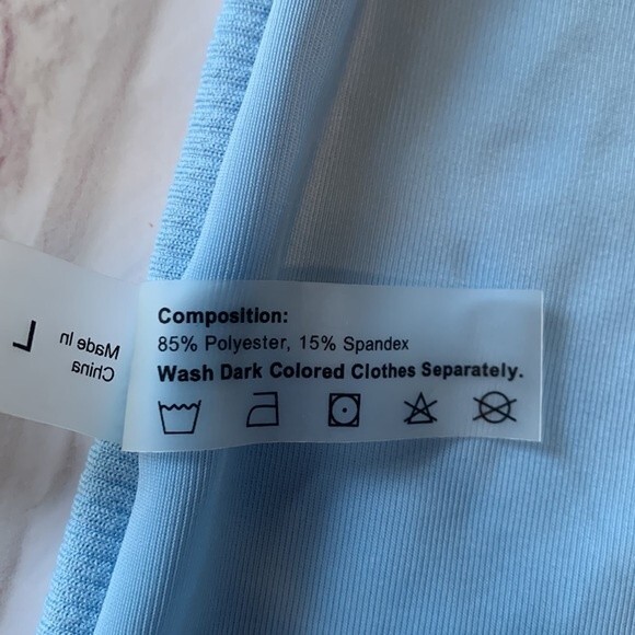 NWOT Zaful | Light Blue Barely There Low Waisted Bikini Swim Bottom L (8) - Picture 7 of 8